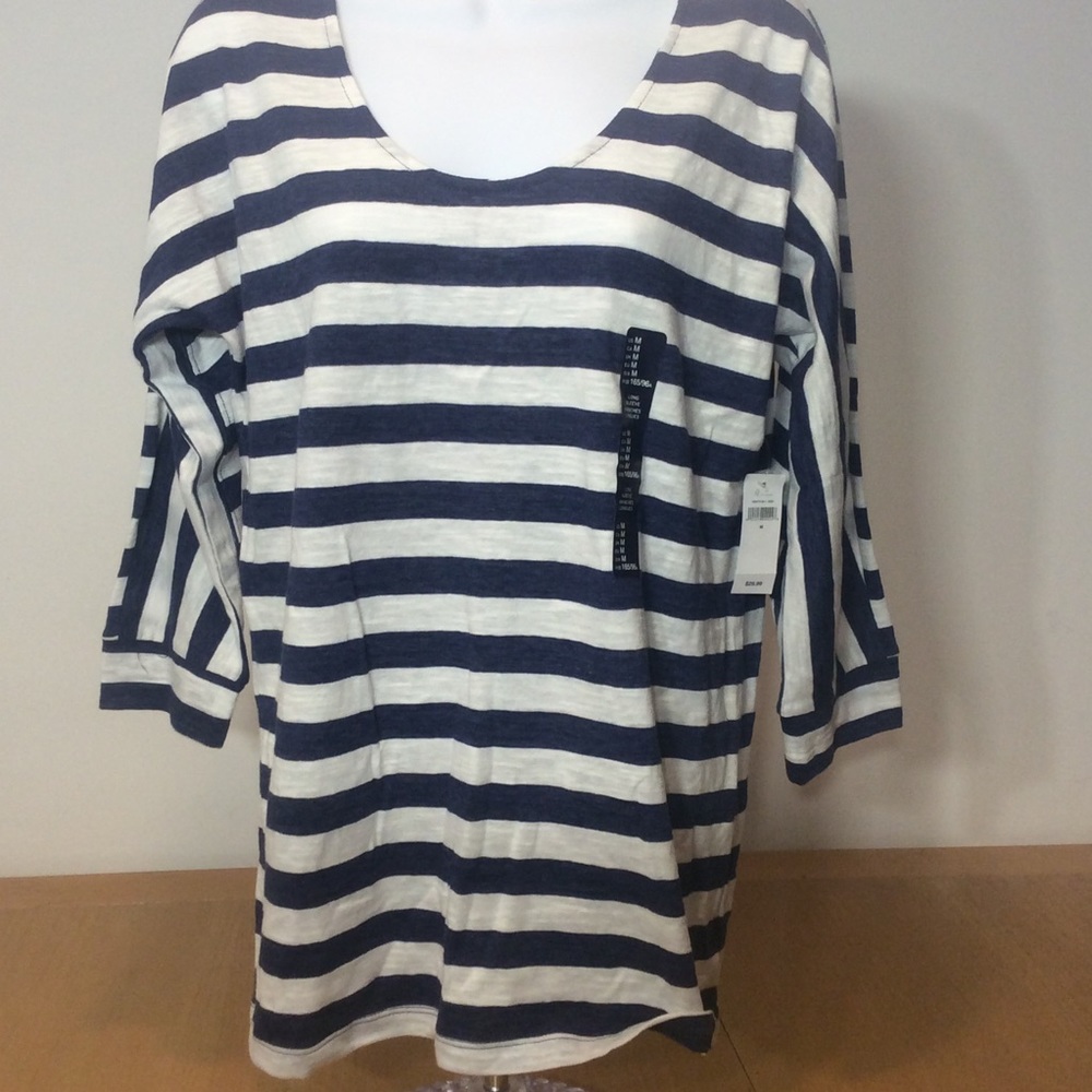 Gap blue and white striped top NEW NWT